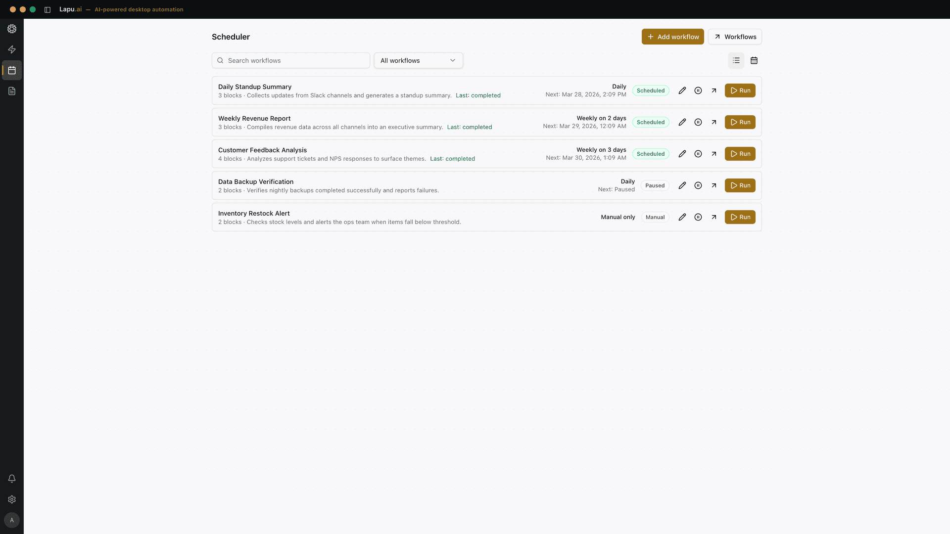 Reusable skills and scheduled automations