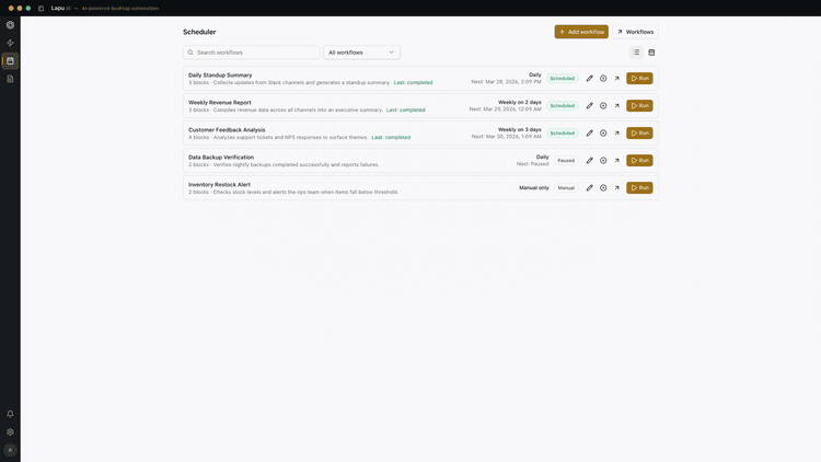Lapu AI — Desktop AI Agent That Runs Your Mac & PC
