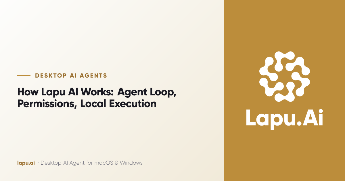 How Lapu AI Works: Agent Loop, Permissions, Local Execution